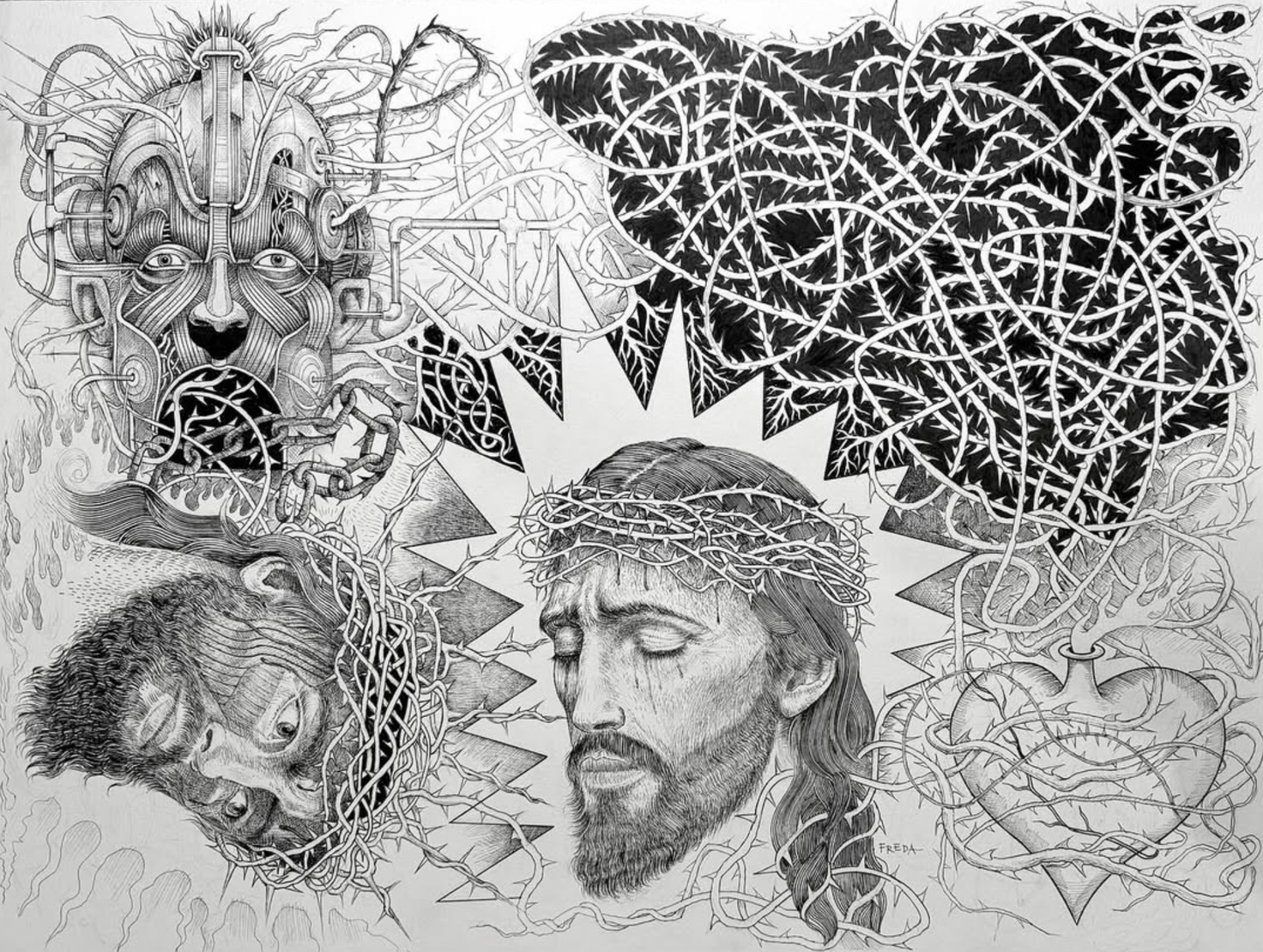 Original Drawing: "Christ & Anti-Christ"