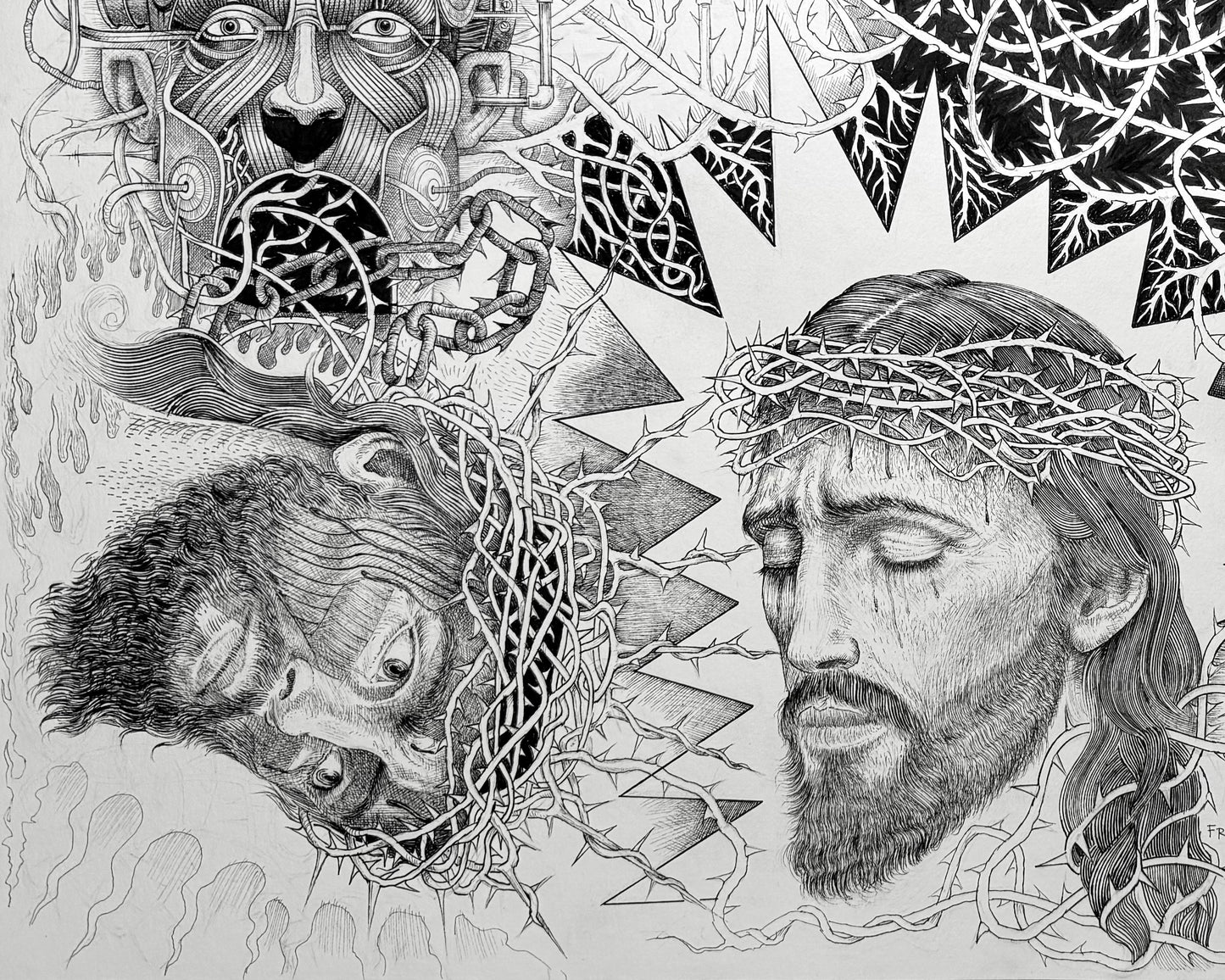 Original Drawing: "Christ & Anti-Christ"