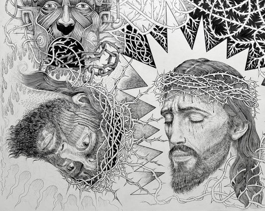 Original Drawing: "Christ & Anti-Christ"